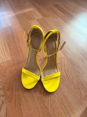 Yellow Ankle-Strap Women’s Sandals